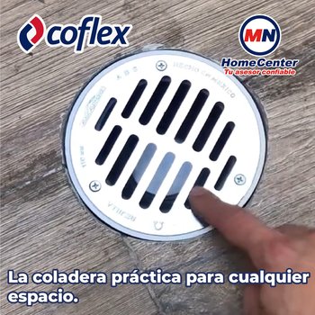 Coladera Universal Redonda Con Rejilla Acero Inoxidable Coflex