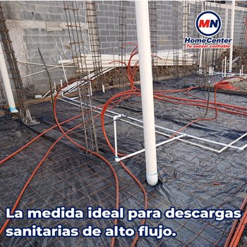 Tubo Sanitario PVC Norma 100 mm (4 pulg.) x 6 m