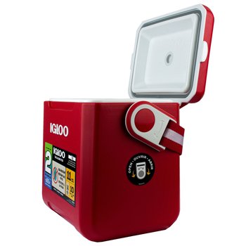 Hielera Tag along Igloo too c/correa ajustable 14 latas rojo
