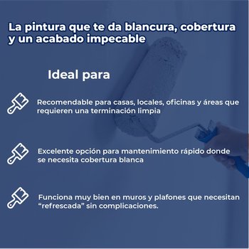 Pintura Vinil Acrílica Blanca Fresh Finish 19 Lt