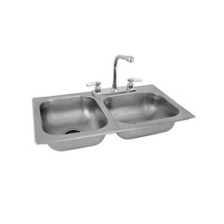 Fregadero M440 marca Eb Técnica 76 x 44 cm 2 Tinas