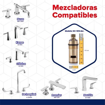 Valvex V Derecho Grande SH1012 Helvex