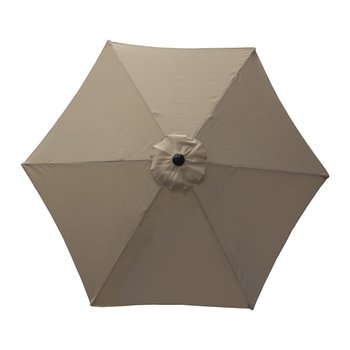 Sombrilla Jardín Con Manivela Acero Taupe