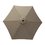 Sombrilla Jardín Con Manivela Acero Taupe