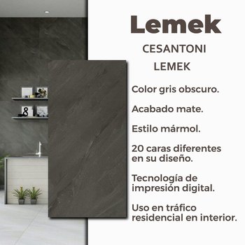 Piso Lemek Cesantoni 45x90 cm Rectificado