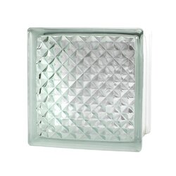 Vidrio Block Lattice marca Fontibre 19 x 19 x 8 cm