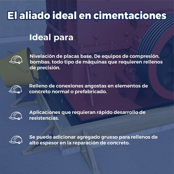 Mortero expansivo autonivelante Sikagrout 25 Kgs.