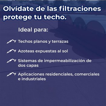 Imper Rollo Prefabricado Sika Superply 3.5 Fv Gravilla Roja