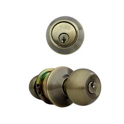 Cerradura Entrada Principal Phillips Combo Gamma Latón Ant.