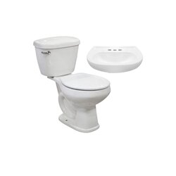 Paquete sanitario agua azul color blanco marca Cato. Paquete sanitario agua azul color blanco marca Cato.