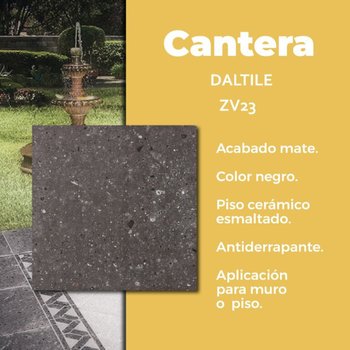 Piso Cantera Negro Daltile 45x45cm