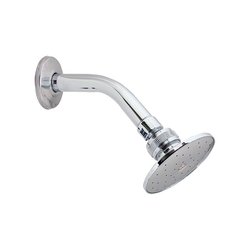 Regadera Redonda Rugo Nápoles de 3½" Con Brazo y Chapetón