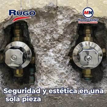 Válvula de Empotrar Roscable Bronce Rugo C/Chapetón