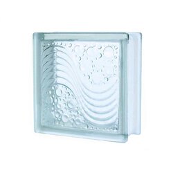 Vidrio Block Sea Wave 19 x 19 x 8 cm