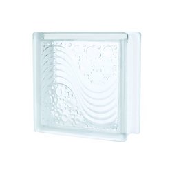 Vidrio Block Foncer Sea Wave 19 x 19 x 8 cm Vidrio Block Foncer Sea Wave 19 x 19 x 8 cm
