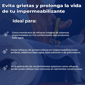 Tela Refuerzo Revoflex Fester Rollo de 1.10m x 100m de largo