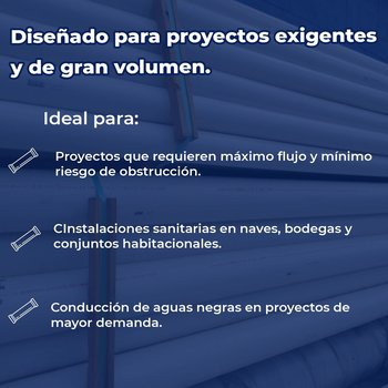 Tubo Sanitario PVC Norma 6 pulg x 6.10 m Durman