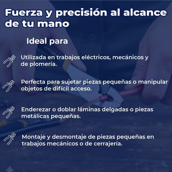 Pinza de chofer 8" mango de pvc Pretul