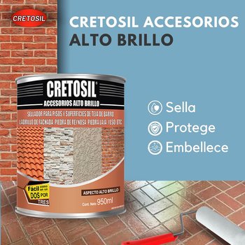 SELLADOR ACRÍLICO ALTO BRILLO 950 ML CRETOSIL ACCS