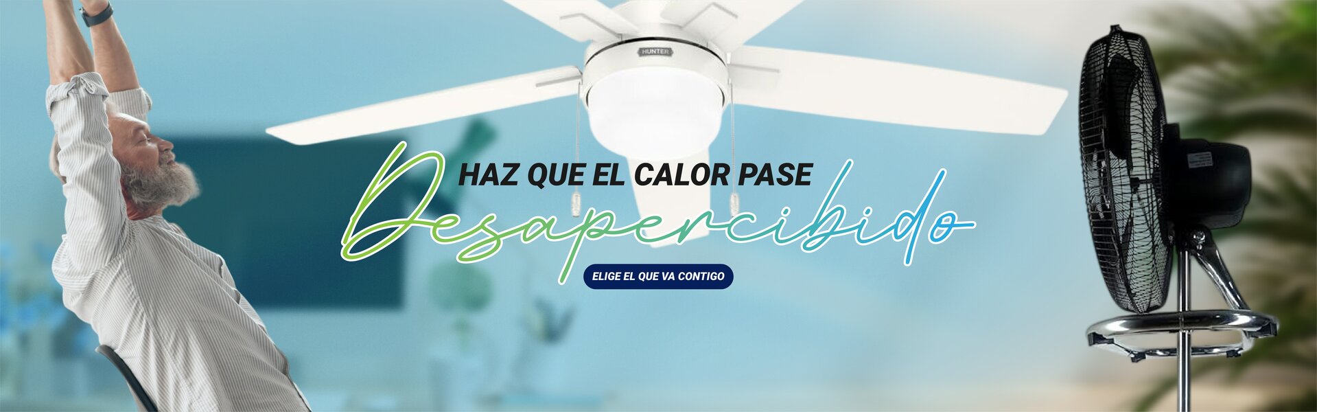 Ventiladores de techo y pedstal