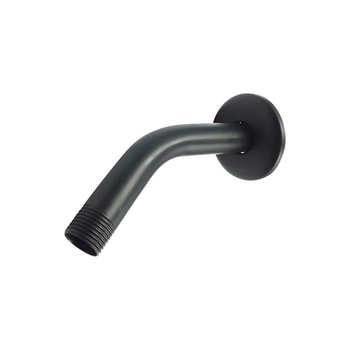 Brazo para Regadera Chapetón Rugo Acero Inoxidable Negro 20.2 CM