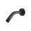 Brazo para Regadera Chapetón Rugo Acero Inoxidable Negro 20.2 CM