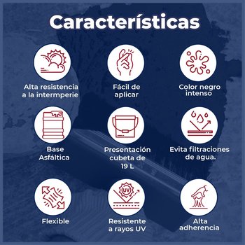 Cemento Plástico Thermotek Asfáltico Negro 19 l