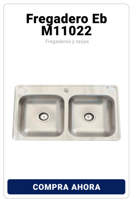 Fregadero Eb Técnica 84 x 56 cm 2 Tinas M11022