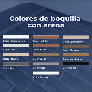 Boquilla con arena 10 kg Crest color blanco ártico
