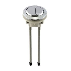 Botón Premium Cromado Descarga Dual 58mm