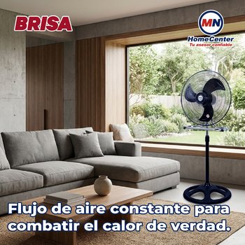 Ventilador 2 En 1 Aspas Aluminio 18" Brisa