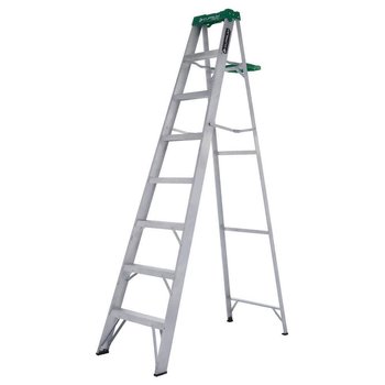 Escalera Tijera Aluminio 2.44 M 7 Peldaños 175 KG