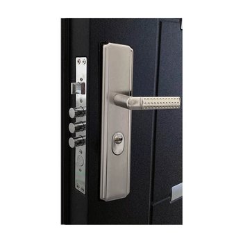 Puerta de Alta Seguridad Derecha 95x213 cm Negra