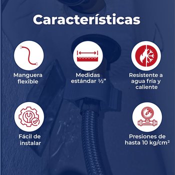 Manguera Para Fregadero Flexible Coflex ½ x ½ pulgada