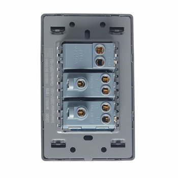 Placa 1 Apagador Sencillo 2 Contactos Lucek BP20MA