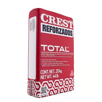 Adhesivo blanco reforzado 20 kg Crest Total