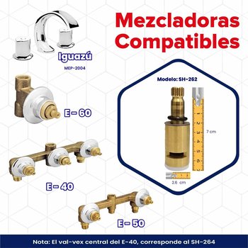 Valvex Izquierdo Armado Helvex Modelo SH-262