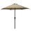 Sombrilla Jardín Con Manivela Acero Taupe