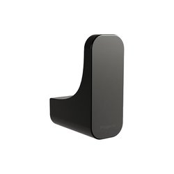 Gancho Sencillo Ébano Linea Quadratta Negro Proyecta QA-06-EB