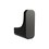 Gancho Sencillo Ébano Linea Quadratta Negro Proyecta QA-06-EB