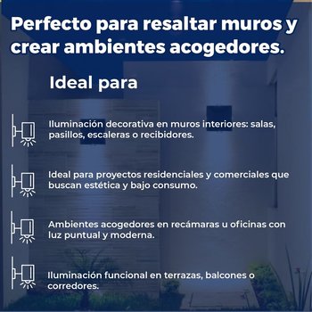 Luminario de Sobreponer en Muro Pixel Negro Estevez 4W