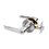 Cerradura Baño Manija Granito 30-42 mm Niquel Satinado