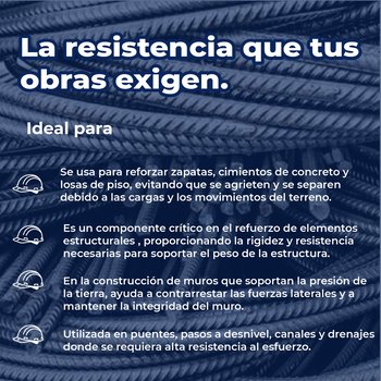 VARILLA DOBLADA #4 1/2 X 12 M AR-42