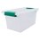 Caja con clip plástica 28X17X14cm Transparente