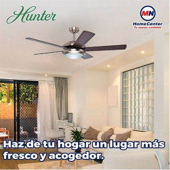 Ventilador Solaris 52 pulgadas Níquel Hunter