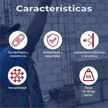 Block Pesado 20 x 20 x 40 cm