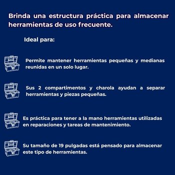 Caja para Herramienta Truper Naranja 19 pulg