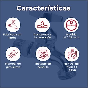 Llave Para Manguera Corta Cromada Urrea 13 mm ½