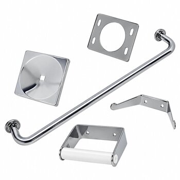 Accesorios Baño Empotrar Cromo Rugo