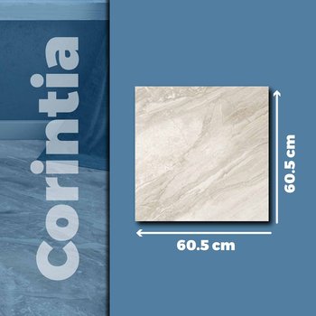 Piso Corintia Light Gray Daltile 60.5x60.5 cm